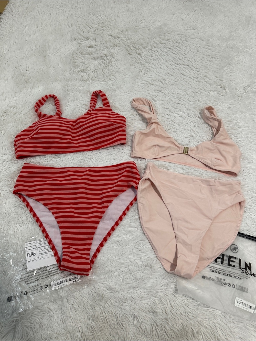 🧁 NWT Bundle of 2 SHEIN High Rise Bikinis Size M